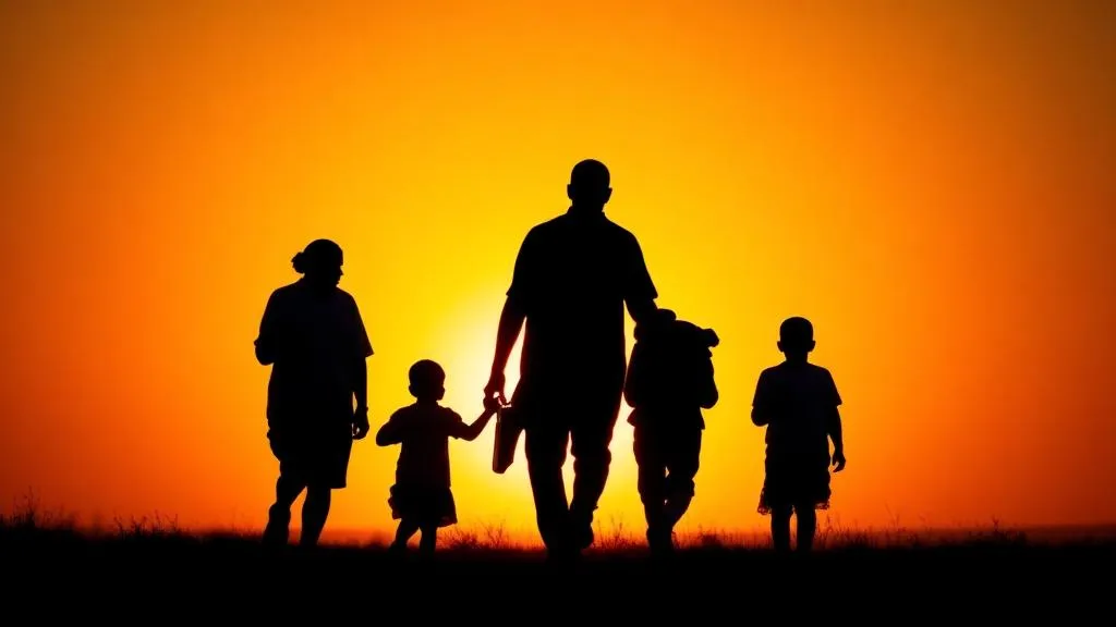 מבקשי מקלט - פליטים עם מסמכים ודגל האו״ם וישראל