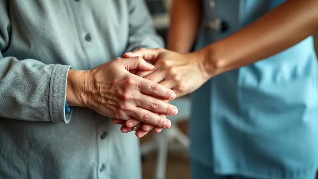 עובדי סיעוד זרים - מטפלת זרה מסייעת לקשיש בבית