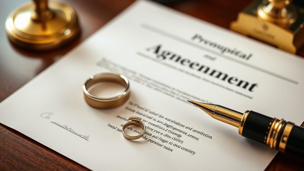 הסכם ממון - זוג חותם על הסכם טרום נישואין עם עורך דין
