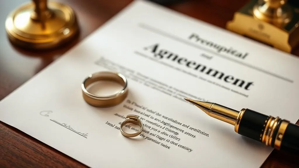 הסכם ממון - זוג חותם על הסכם טרום נישואין עם עורך דין